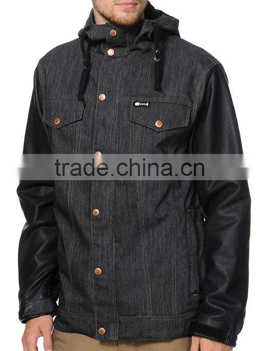 Custom Varsity Waterproof Snowboard Jacket For Men 2014