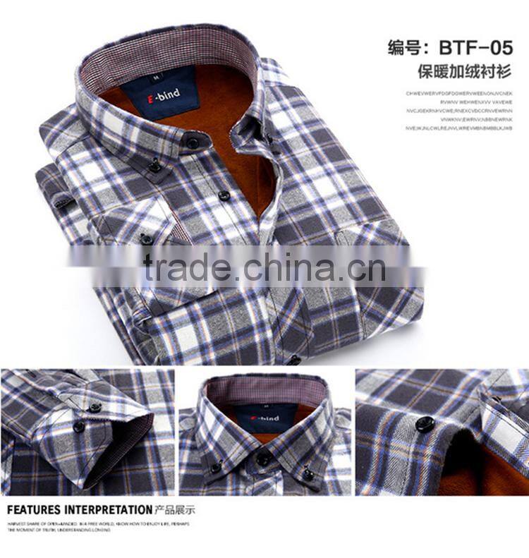 2015 Custom Plaid Flannel Casual Shirt For Men