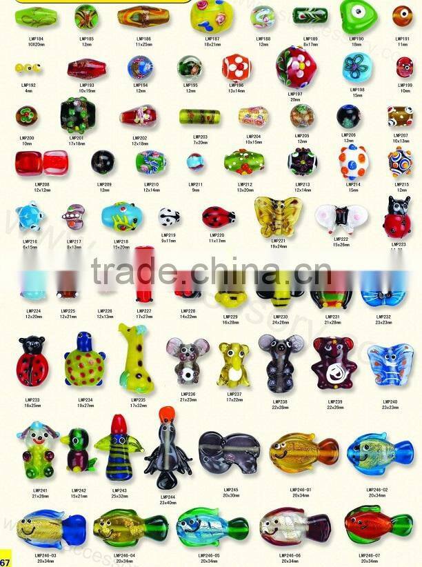 Beautiful Lampwork Glass Beads DIY Bracelet and Necklace Used Lampwork Glass Beads