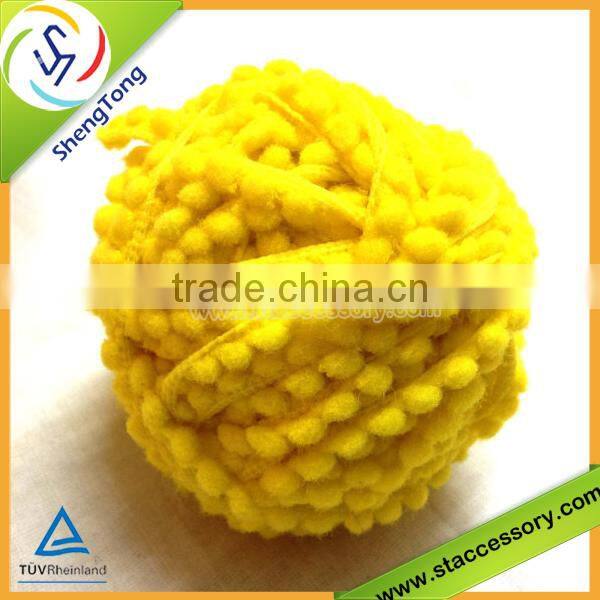 hot sale high quality colorful pompom fringes