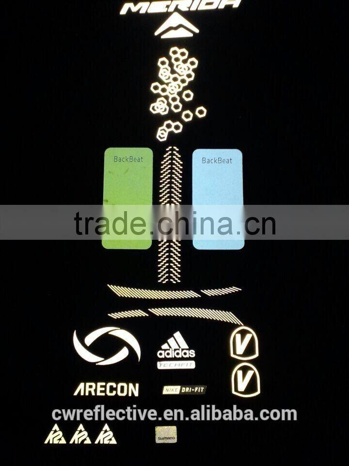 glow in the dark reflective logo for T-shirt