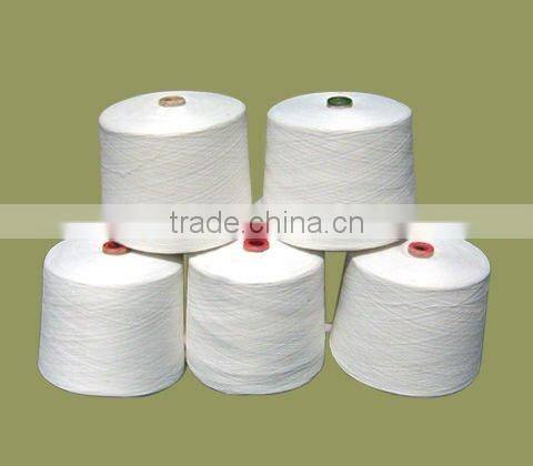 100% pure polyester sewing thread raw white in paper cone