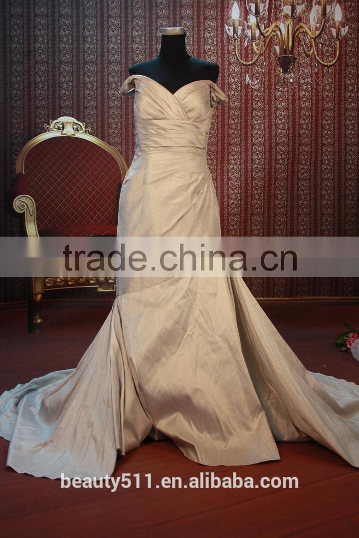 IN STOCK Off-The-Shoulder party dress women's Capped sleeve prom dress SE106