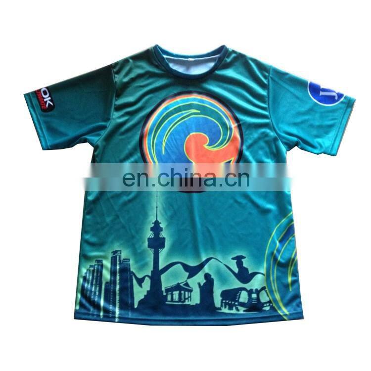 2016 hot new design sublimated t shirt OEM 3D cool printing