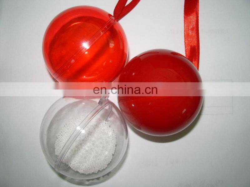 open plastic clear chtistmas balls dia.6cm,8cm and 10cm