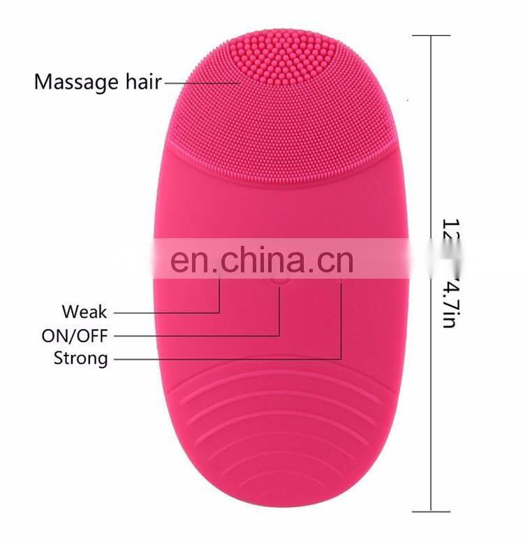 Face Cleanser Massager Brush Ultrasonic Silicone Facial Cleansing Brush
