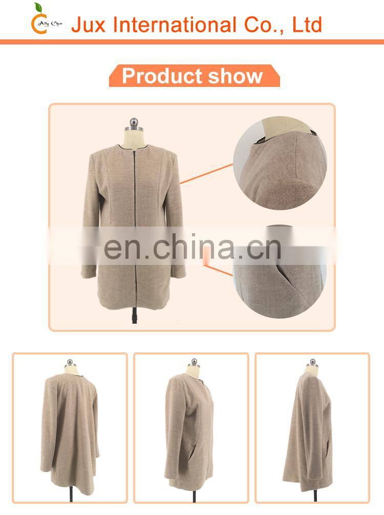 Concealed zipper womens team sports jackets coats