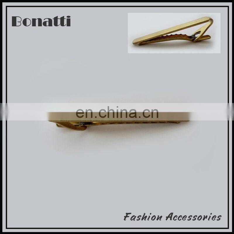 classic blank golden tie clip