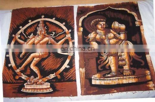 batik printed INDIAN GODS PRINTED WALL HANGINGS