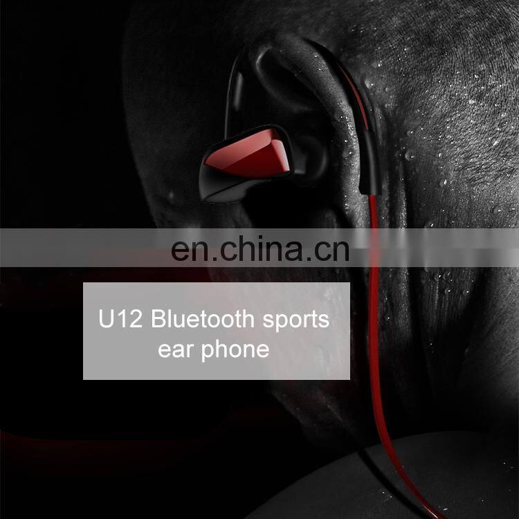 JOYROOM JR-U12 Wireless In-ear Headphone Sports Headset with Mic, IPX7 Waterproof, Distance: 10m (Black)