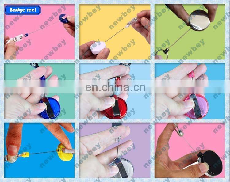 Promotional custom retractable id badge reel yoyo