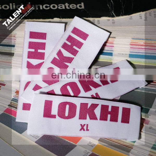 custom high density garment end fold woven label