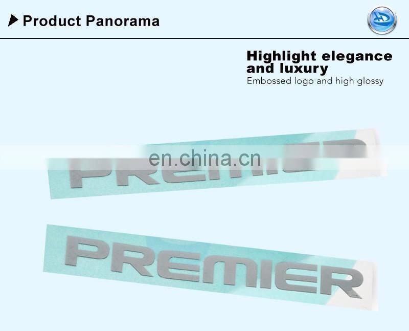 Computer Chrome Thin Metal Nickel Letters Sticker