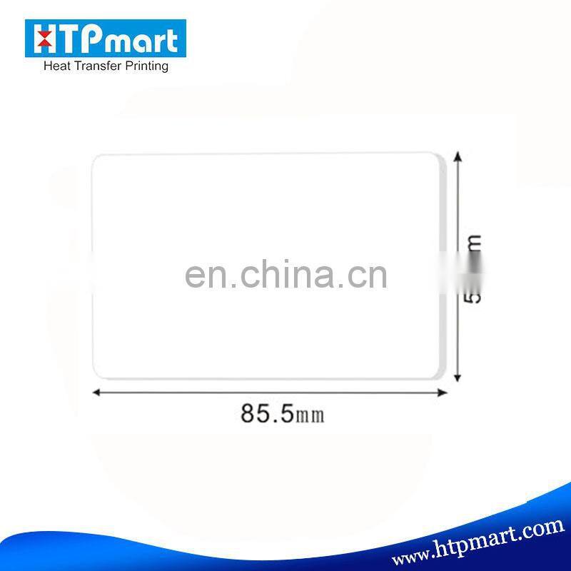 alibaba factory clear credit card size ID white blank plastic pvc cards