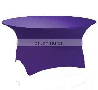 round lycra spandex 8ft banquet table cover