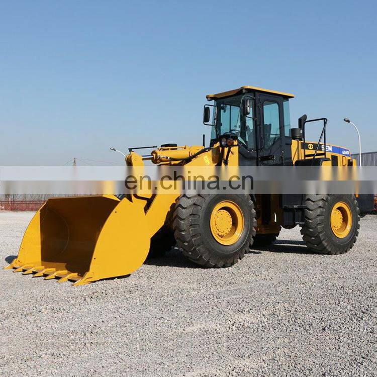 CE ISO approval Chinese payloader 4 wheel drive 3cbm 5ton SEM 655D Wheel backhoe loader  for construction farm garden
