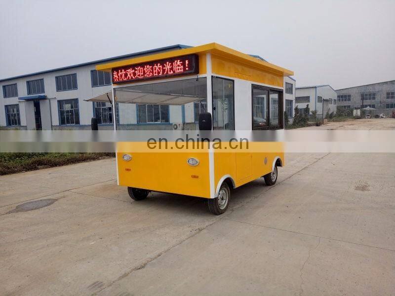 New design mobile snack food cart trucks/trailer/trolley for sale