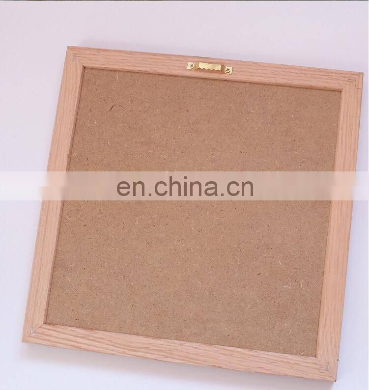 DIY Factory Wooden display changeable hexagonal custom size oak gray felt letter boards
