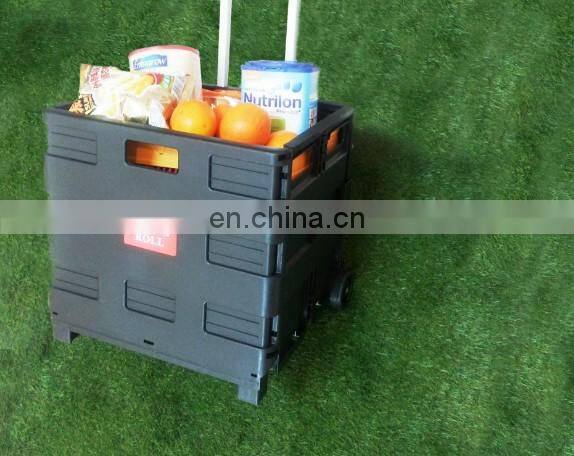 foldable eco-friendly customized logo detachable space-saving plastic trolley tool box