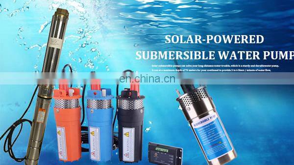 New Arrival Portable Long-life 4'' DC Deep Well Stainless Steel Solar Powered Mini Water Pump for Irrigation