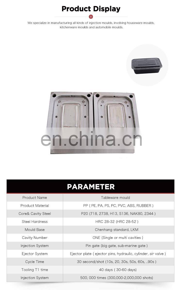 SMC precision square plastic air tight food contain mould
