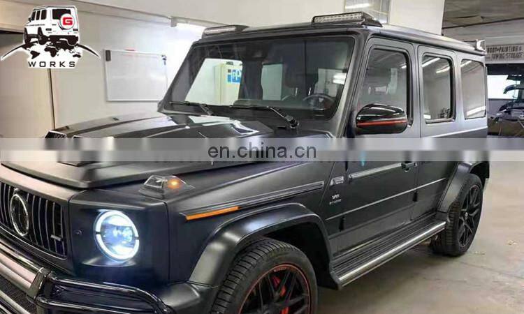 W463A front roof LED fit for G-class W463A 2018-2019year to B-style DRY carbon fiber light bar with LED