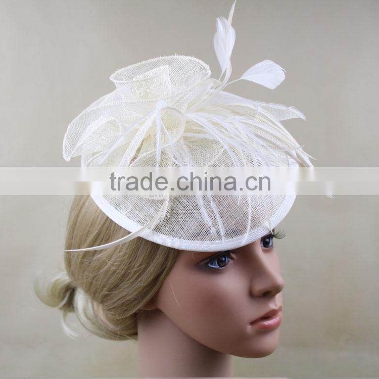 Wholesale Hairband Sinamay Base/Fascinator Base Hat For chuch/Wedding/Party