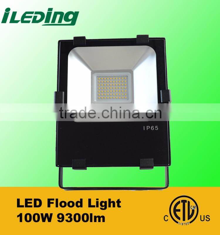 5 Years Warranty 4000K 5000K 9300lm 100 Watt LED Flood Light with DLC ETL
