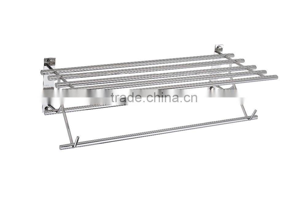 WESDA Houseware good quality stainless steel and glass bathroom shelf