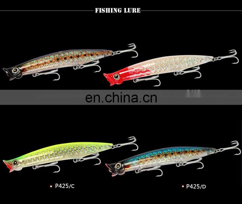 11cm 13.5g Hard Plastic Fancy Colorful Paint Freshwater Saltwater Casting Popper Bait
