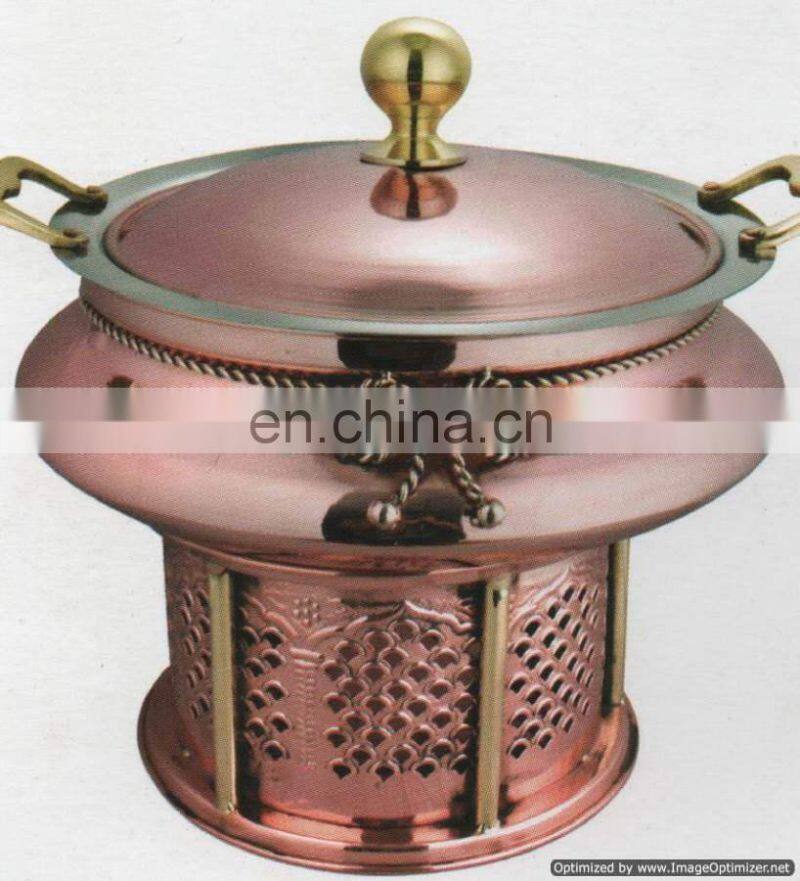shiny polished chafing dish
