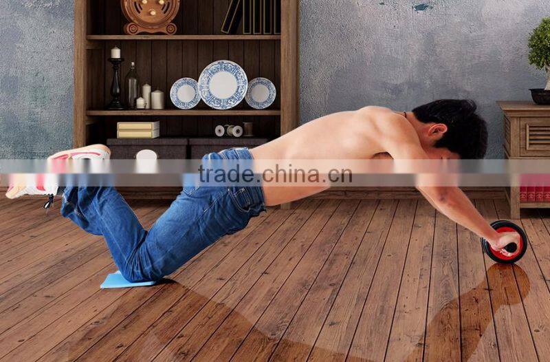 Fitness Exercise Wheel Double Use AB Wheel Roller red color
