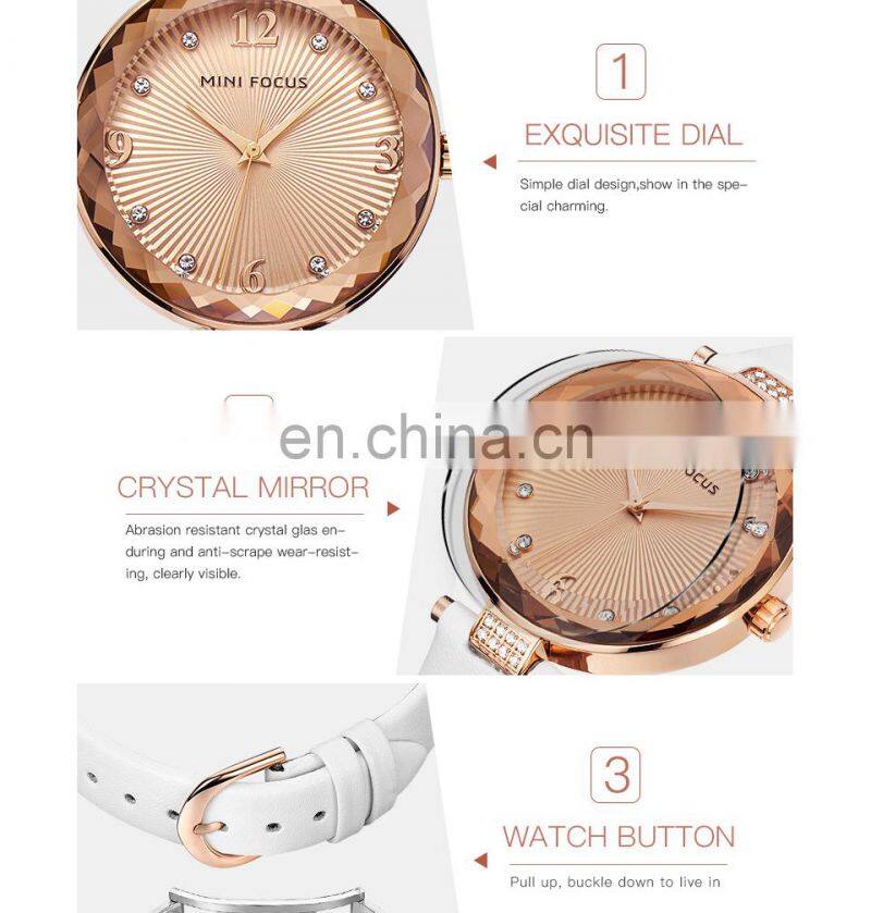 MINI FOCUS MF0038L Women Wristwatch Waterproof Brand Luxury Watches Fashion Casual Ladies Quartz Watch