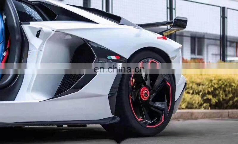 Runde SVJ Style For Lamborghini Aventador Lp700 LP720 FRP+CF Body Kit Car Front Rear Bumper Hood Spoiler Exhaust Fender