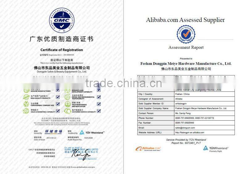 hair salon trolley with glass