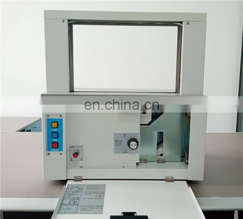 UT011 Table Top Hotmelt Opp Paper Tape Bundle Strapping Binding Machine for banknote money currency supermarket vegetable