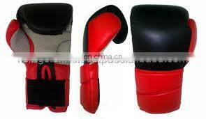 Manufacturer Supplier high quality printing MMA leather boxing gloves Leather Professional Boxing Gloves