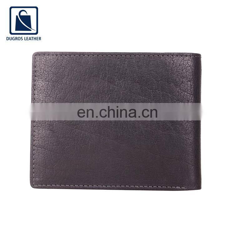 Modern Design Stylish and Luxury Matching Stitching Genuine Leather Wallet for Men