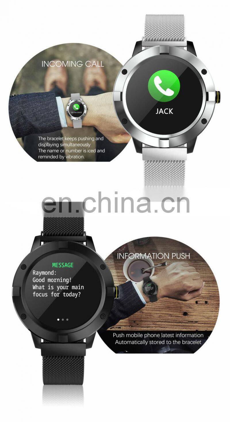 IP68 Waterproof Smart Watch DT78 With Call Reminder Heart Rate Monitor Smart Watch With Leather Strap