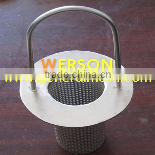 stainless steel Perforated Strainer Basket for filter housing | generalmesh
