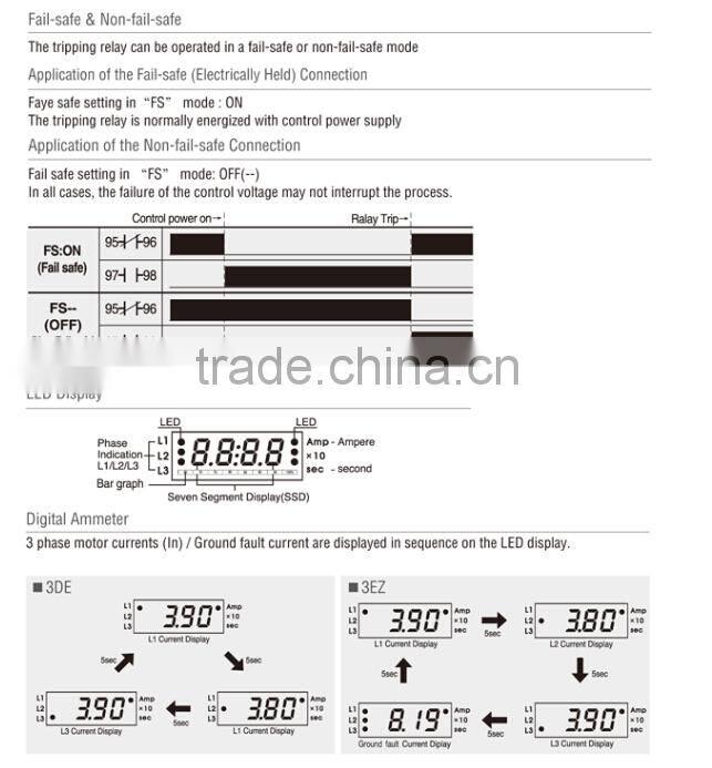 EOCR-3DE Digital Overcurrent Relay