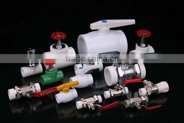 Water Supply PPR Pipe Fittings Double Union Ball Valve