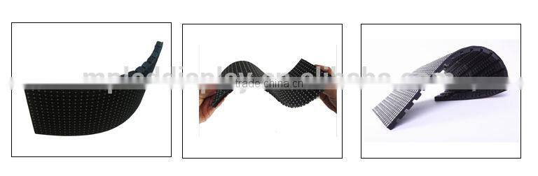 Make any shape as you like P6 soft led display with Nova card control system