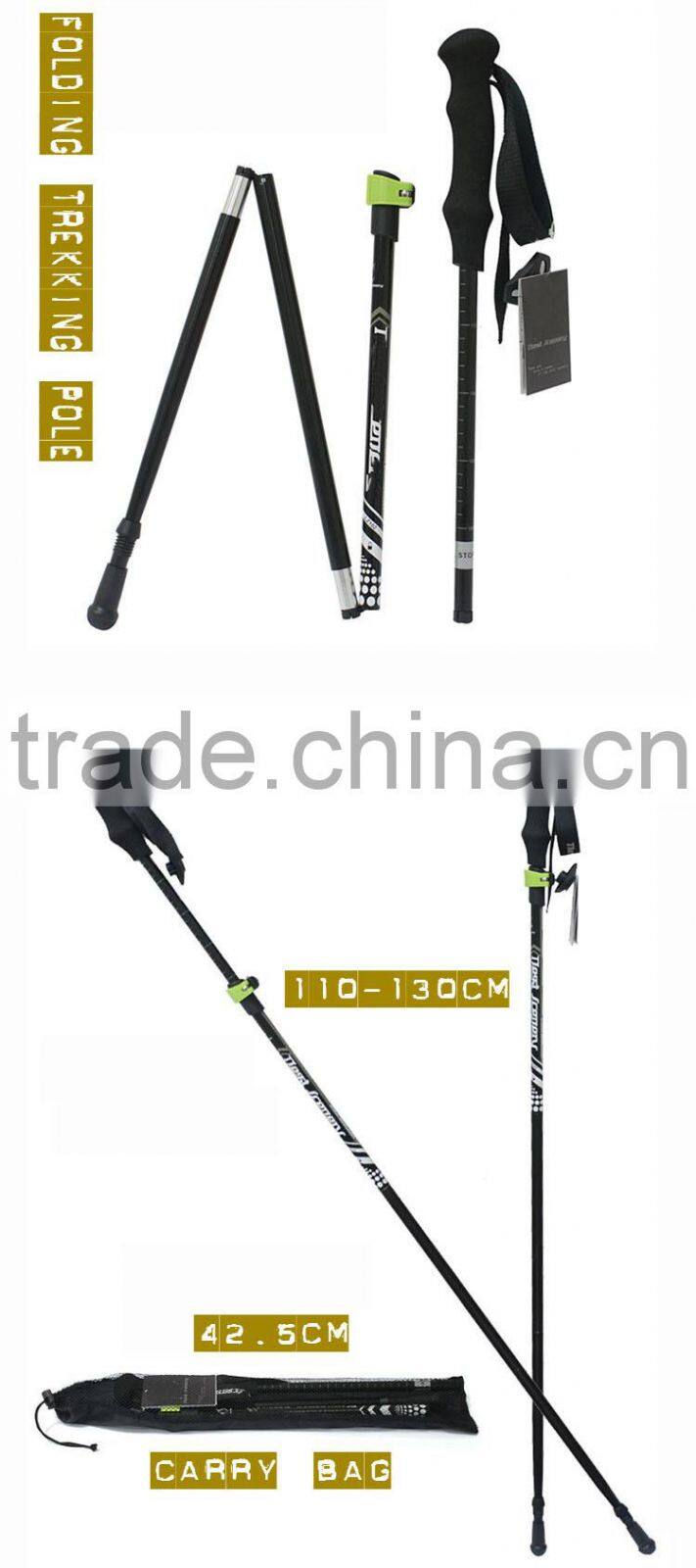 Alumin Alloy 6061 Fast Flik Lock 5 Foldable Walking Stick