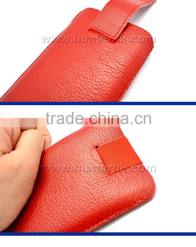 Genuine Leather Pull Up Pouch For Samsung Note2