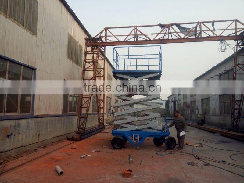 manual mobile scissor lift/scissor lift platform with good price with low price