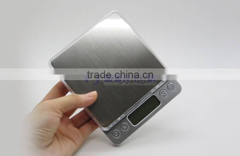 I2000 Model 500g/1000g/2000g Brushed Metal Plate I2000 Jewelry Scale