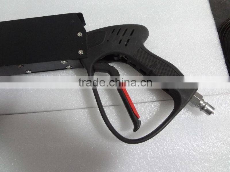 RGB color tube DJ co2 gun rechargeable with 3m high press hose led co2 gun