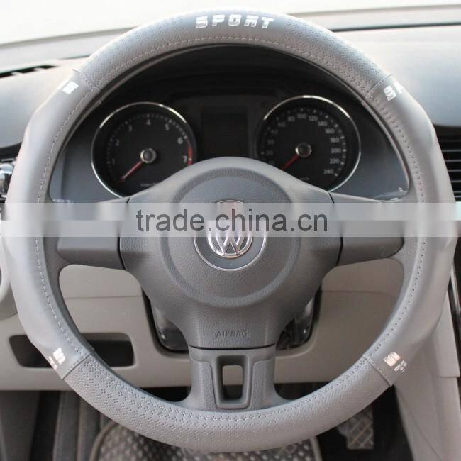 cream sport grip steering wheel covers