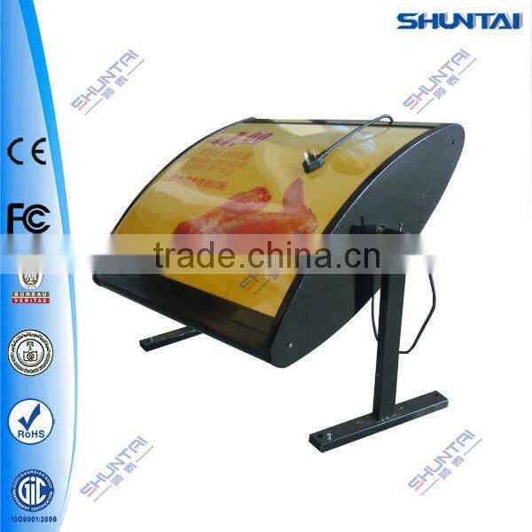 rotating fast food restaurant menu light box